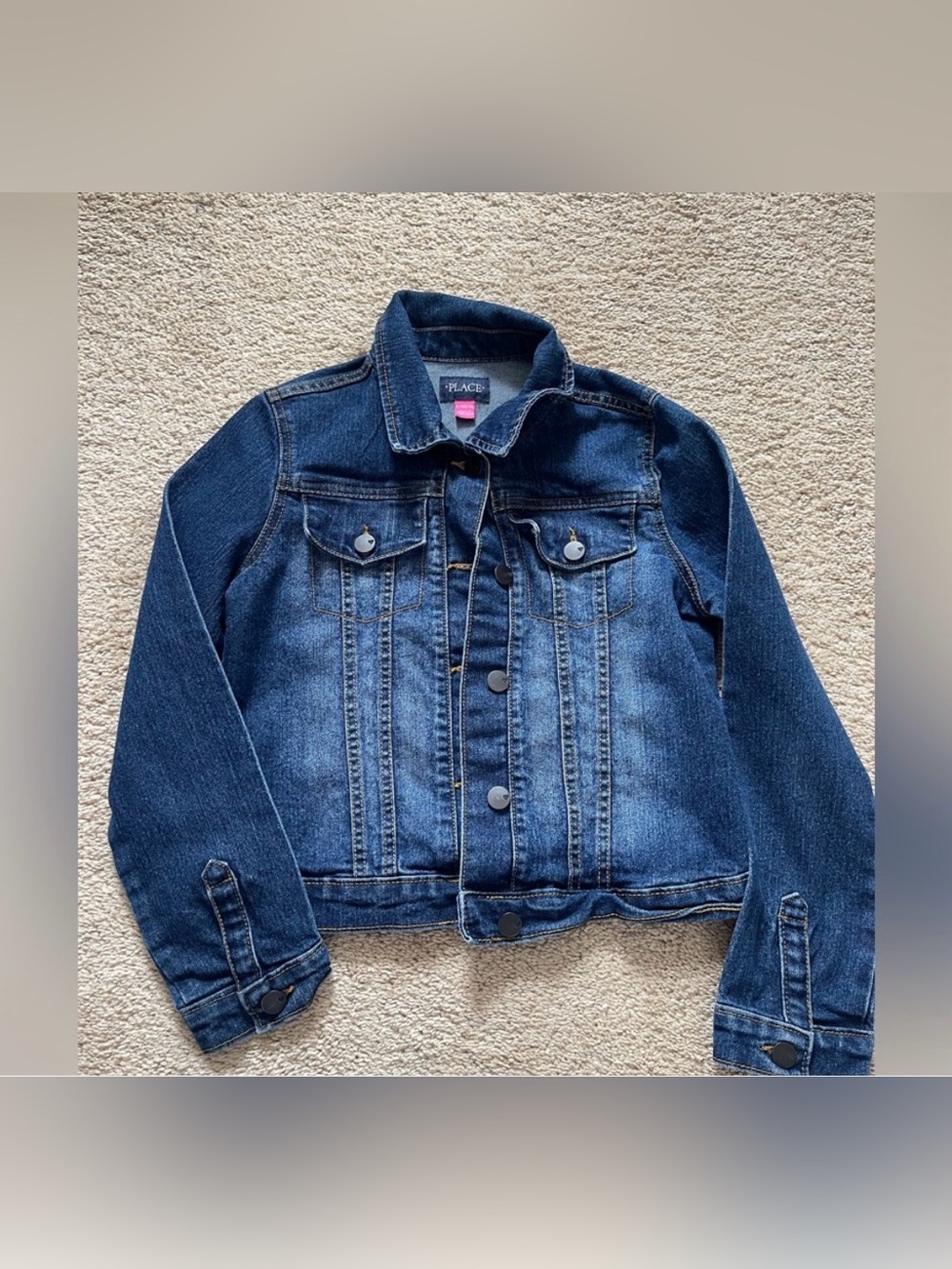 The Children's Place Dark Blue Denim Jacket for Kids